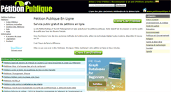 Desktop Screenshot of petitionpublique.fr