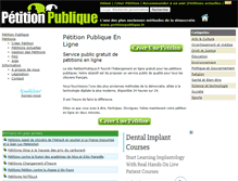 Tablet Screenshot of petitionpublique.fr